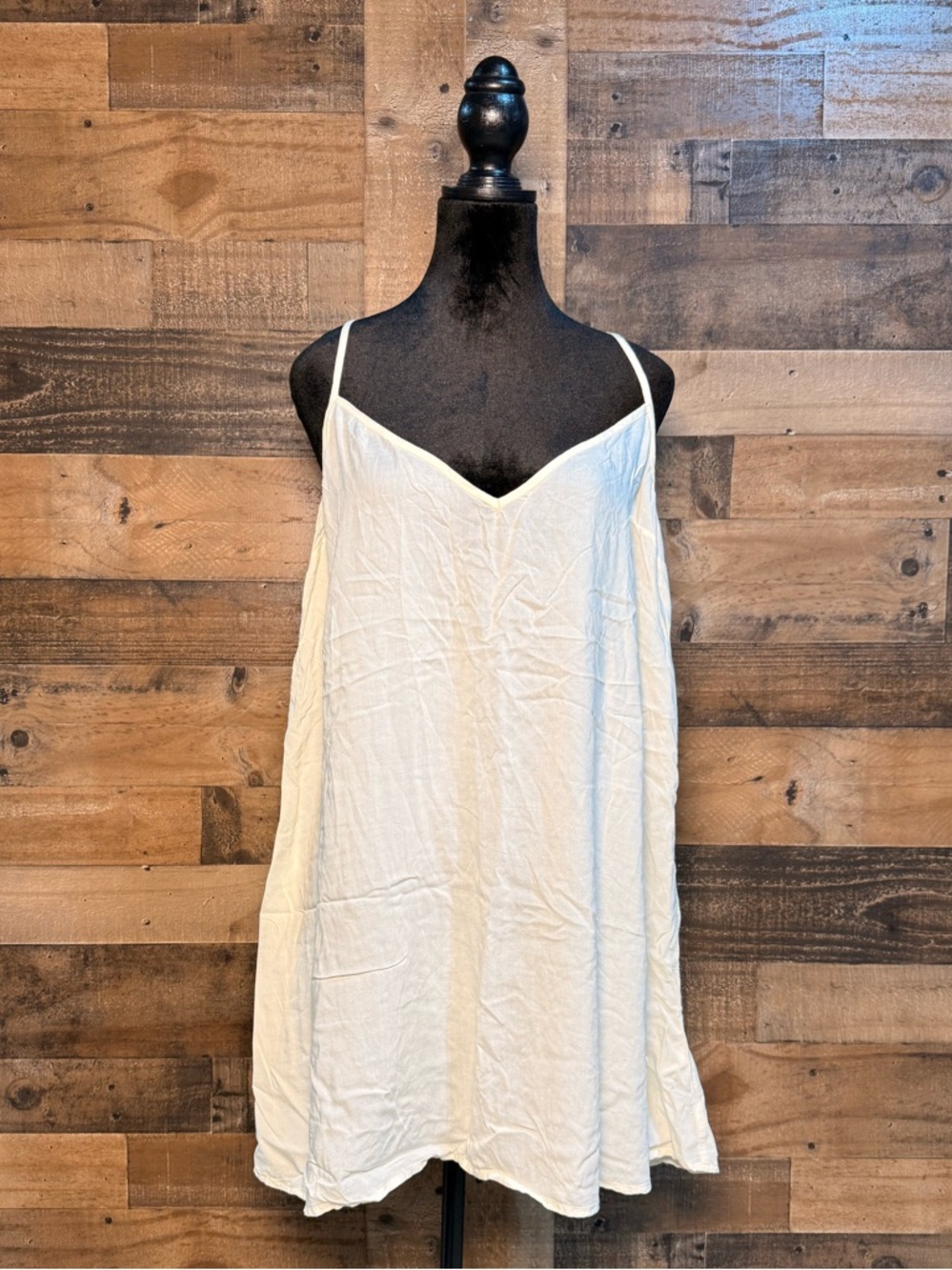 Free People Women's Cream Ivory Tank Top Shirt PJ Pajama XL TEP 148